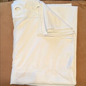 Extra Long White Shower Curtain